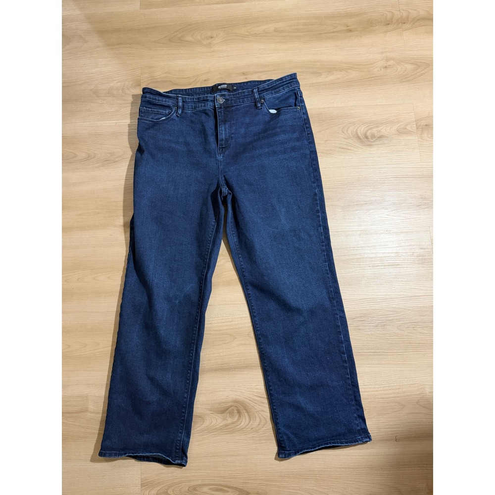 Hudson Jeans Wide Leg Women 16 Blue Denim Stretch High Rise Casual